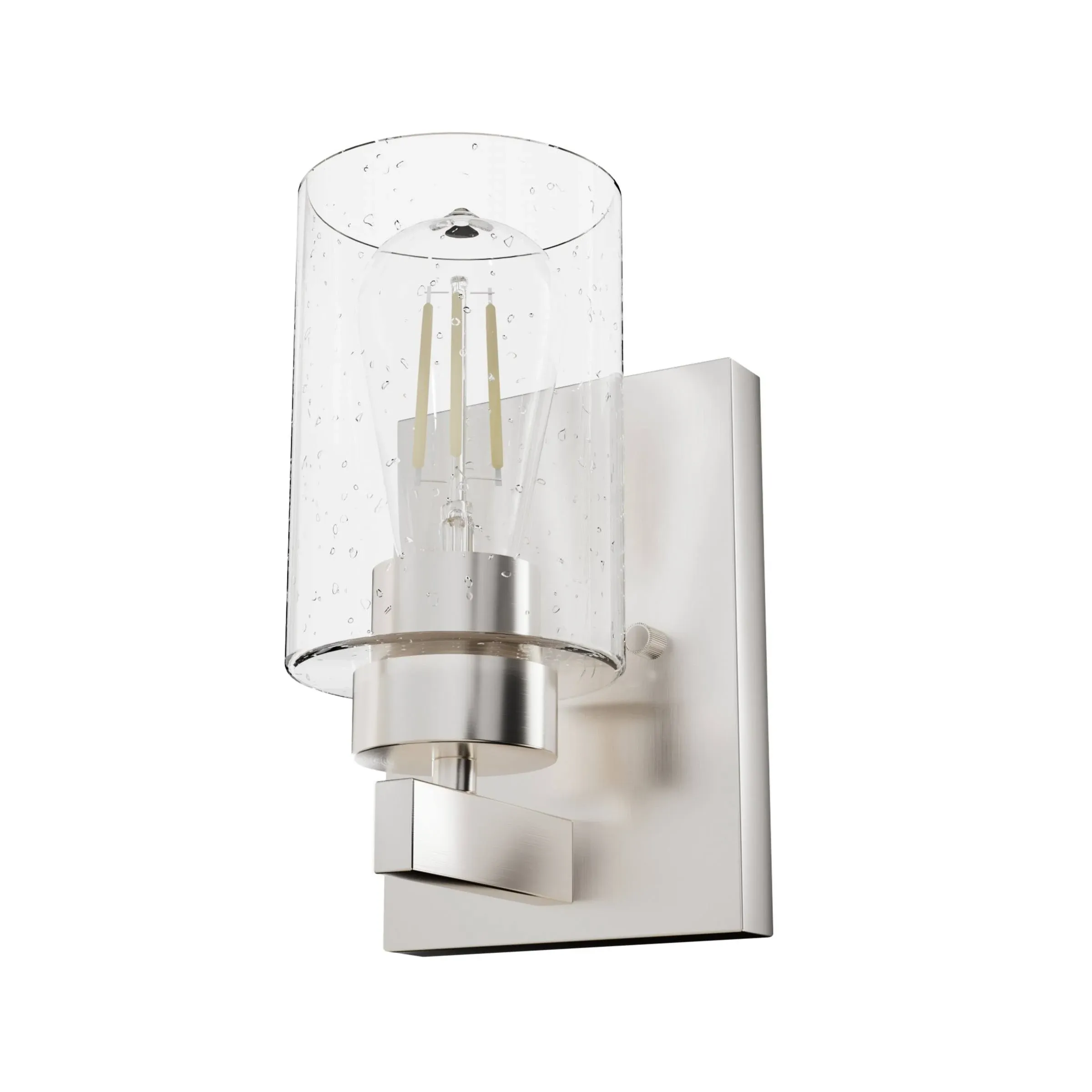 Hunter Fan Company 13071 Hartland Wall Sconce, Small, Brushed Nickel