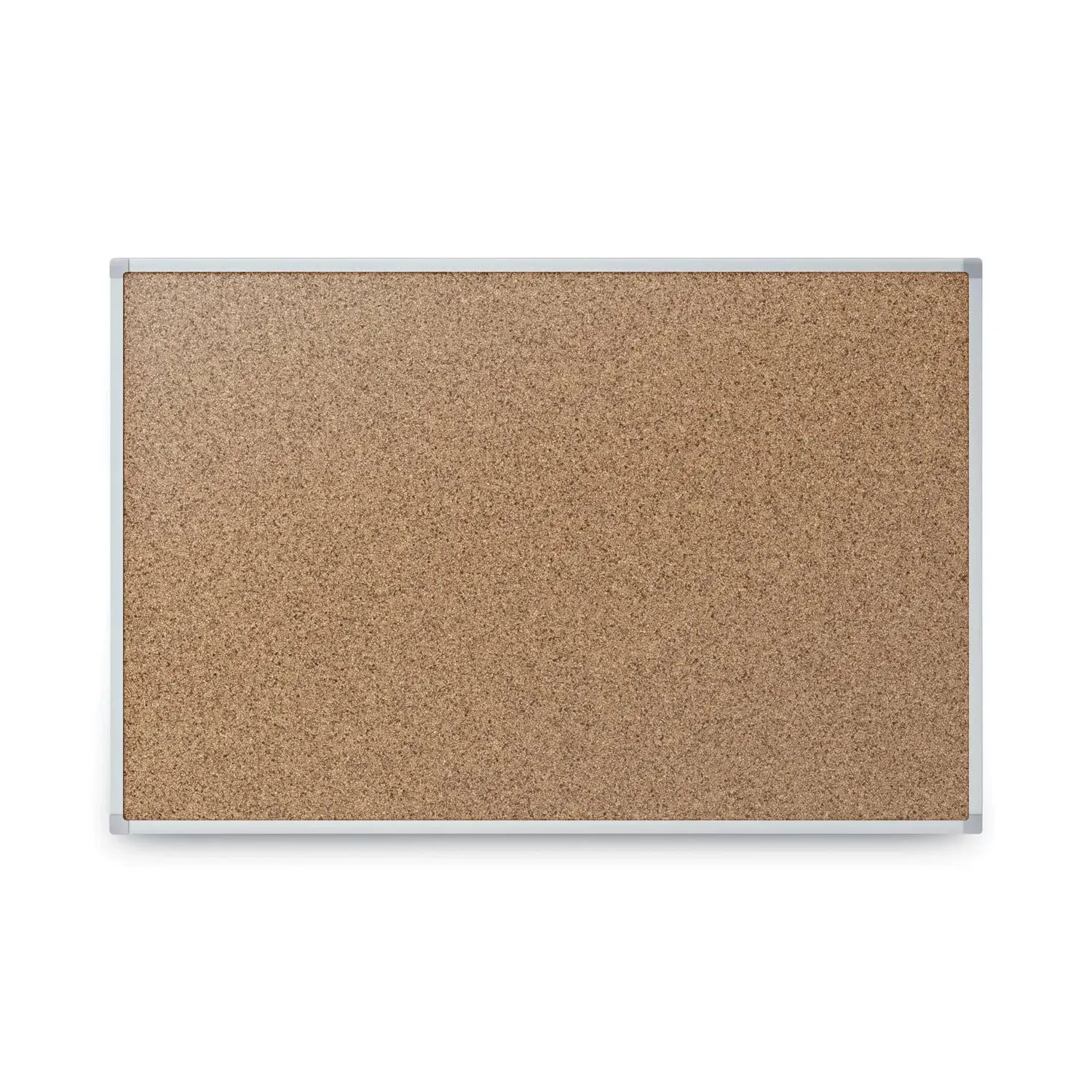 Mead Cork Bulletin Board 24 x 18 Silver Aluminum Frame