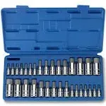 32pc Master Hex Bit Socket Set SAE &amp; METRIC Automotive Shop Tools Must Have Tool