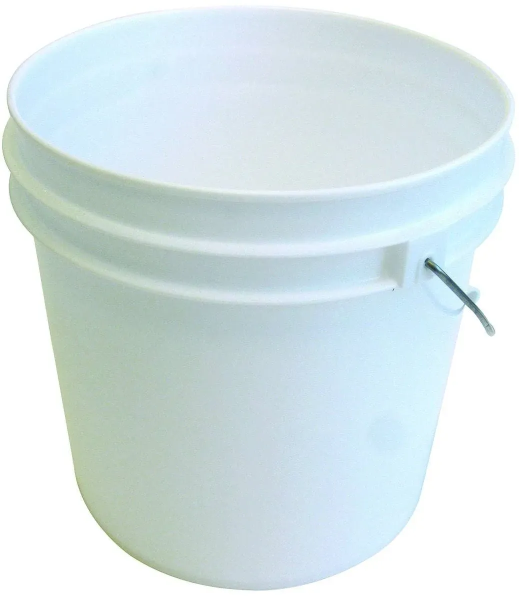 Argee 2 Gallon White Plastic Pail