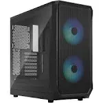 Fractal Design Case FD-C-FOC2A-03 Focus 2 RGB Black Mid Tower Clear Tinted