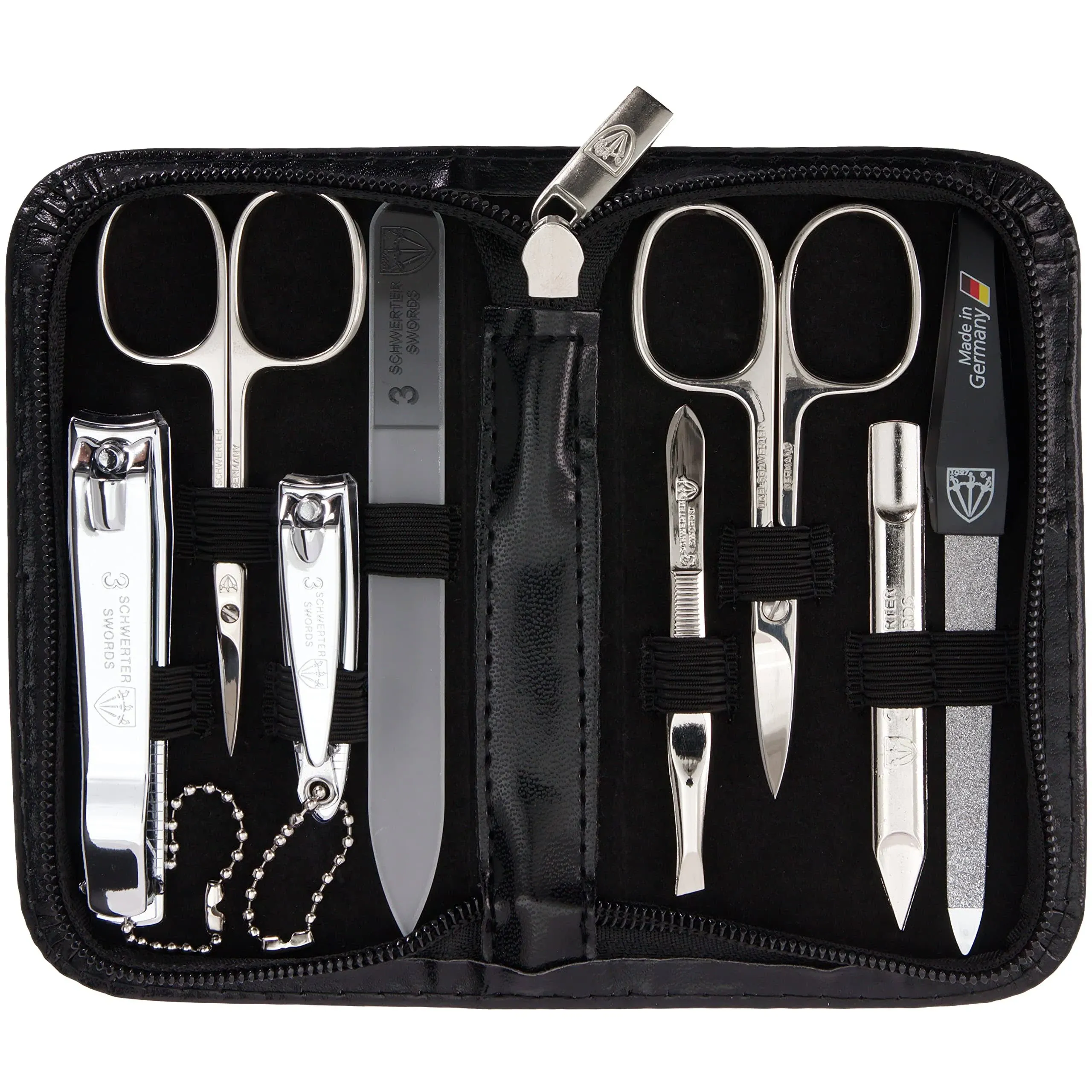 3 Swords Germany Solingen Manicure Pedicure Set Nail Care Kit Made in Germany 