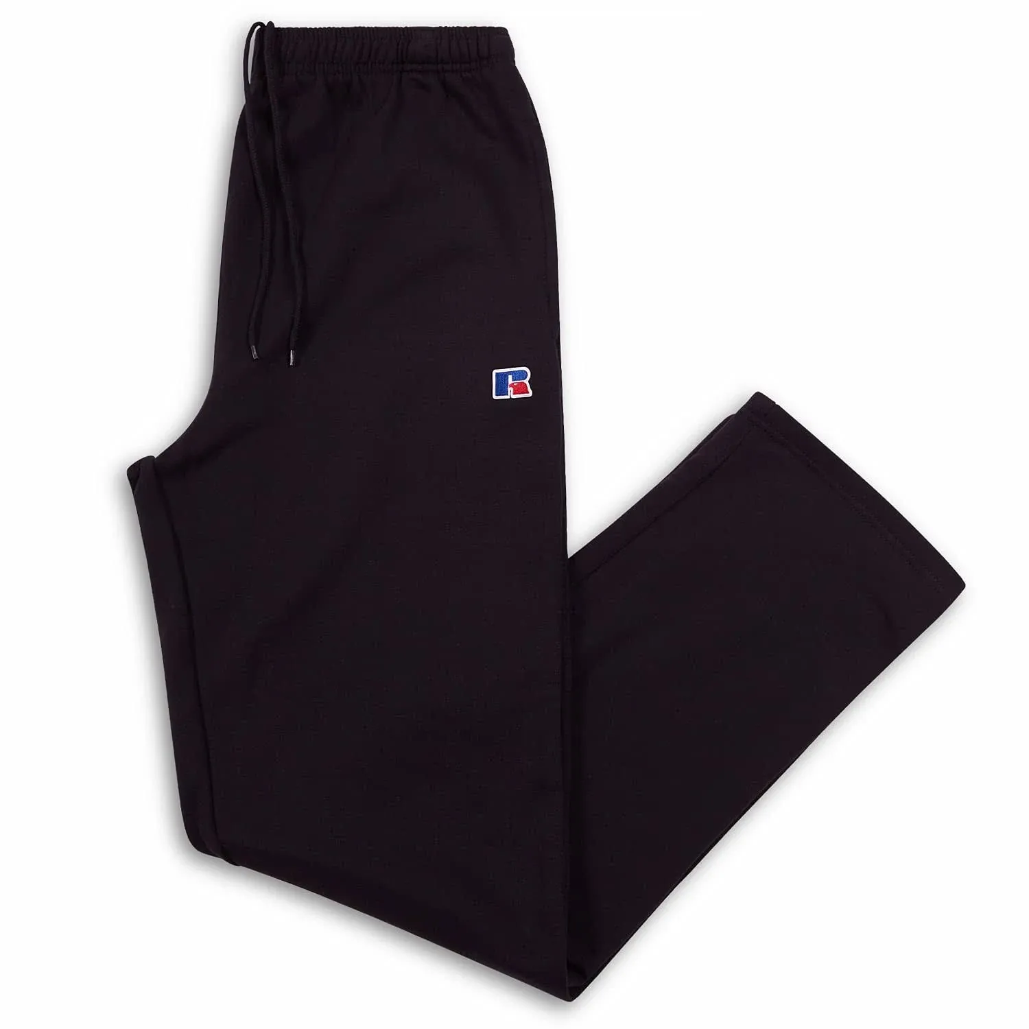 Russell Athletic Big & Tall Fleece Open Bottom Sweatpants for Men, Black / 4X