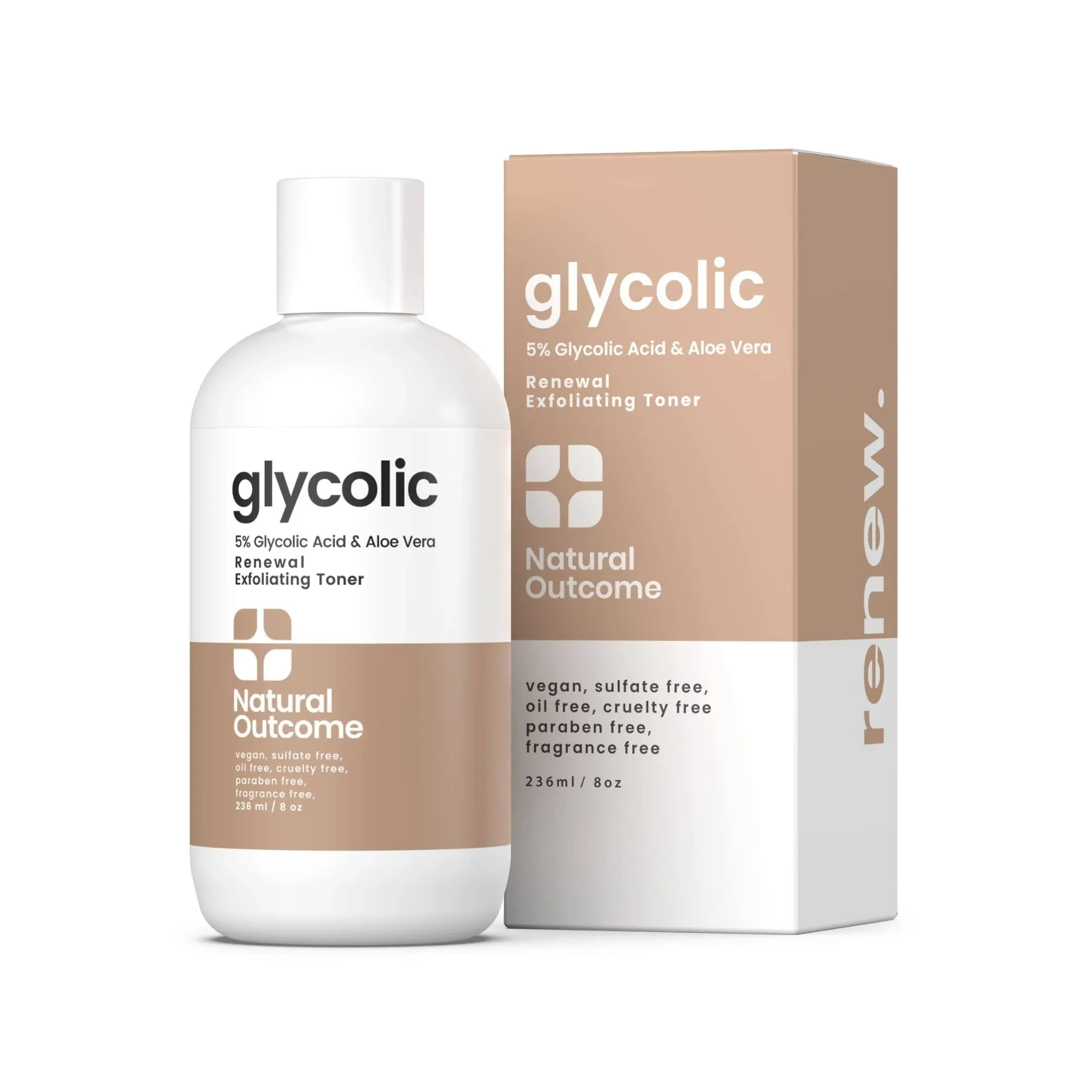 Natural Outcome Glycolic Acid Toner 8 oz