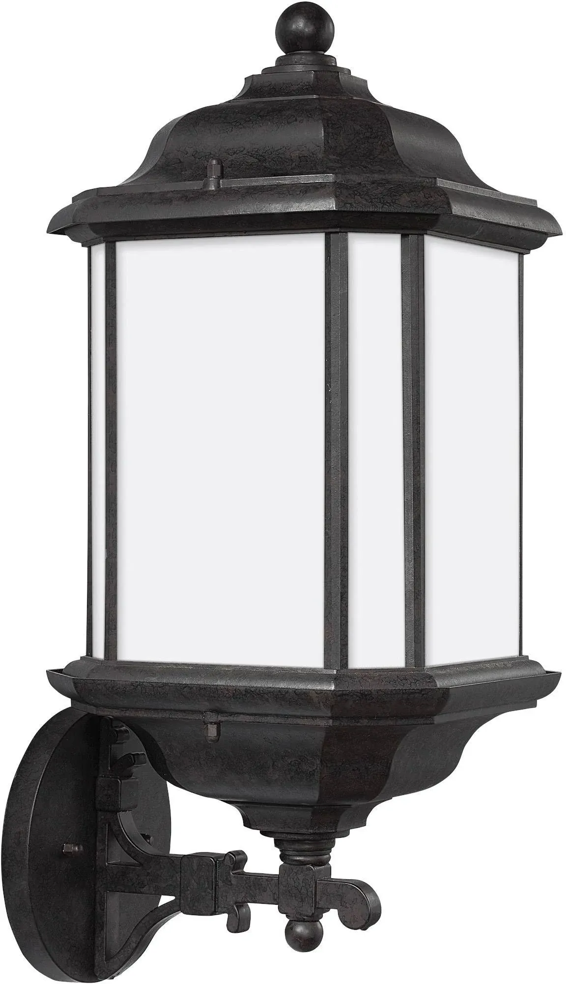 Generation Lighting 84532EN3-746 Kent LED One-Light Outdoor Wall Lantern, Oxford Bronze