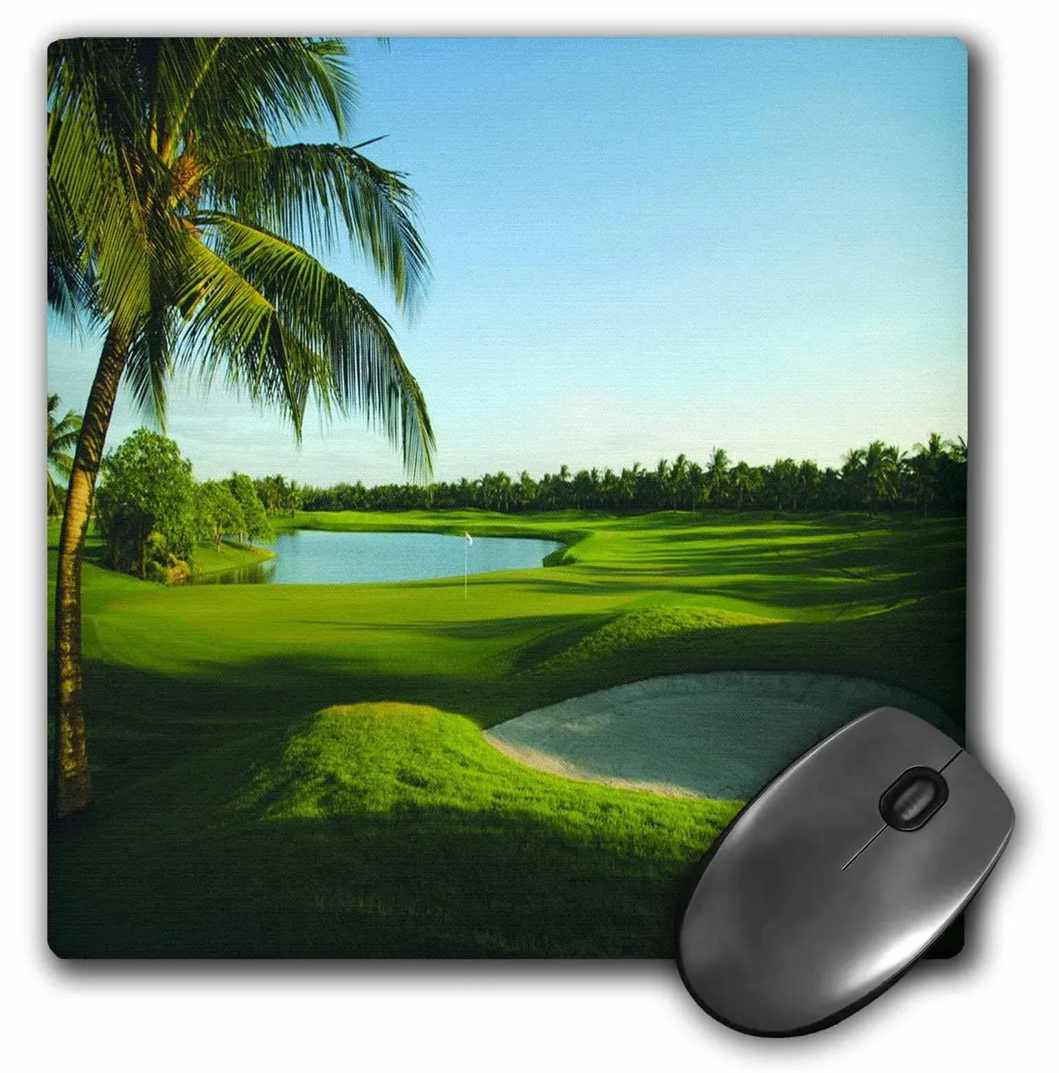 3drose Golf Course on Thailand, Mouse Pad, 8 by 8 Inches