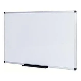 VIZ-PRO Dry Erase Board/Whiteboard, 96 x 48 Inches, Wall Mounted Board for School Office and Home 8' x 4'