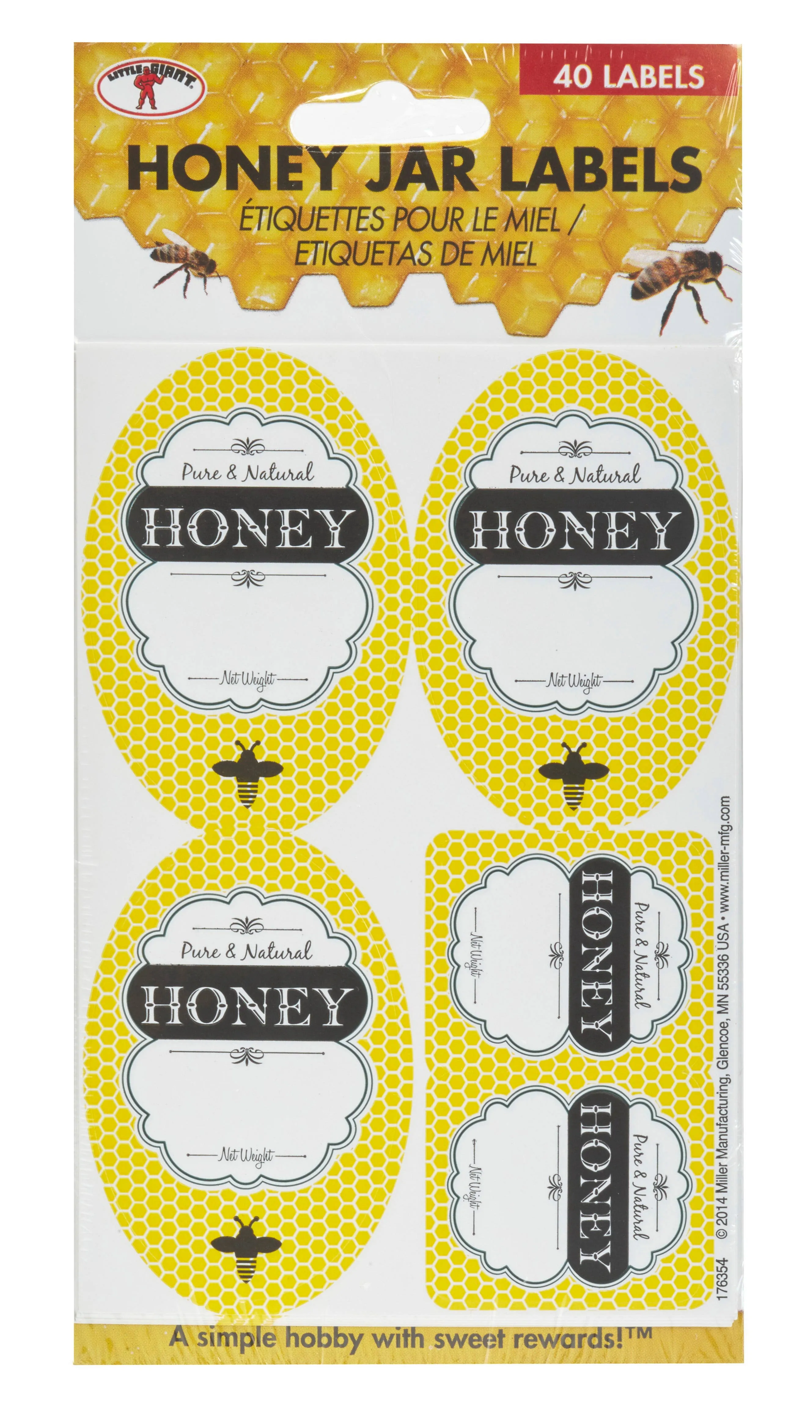 Little Giant Honey Jar Labels