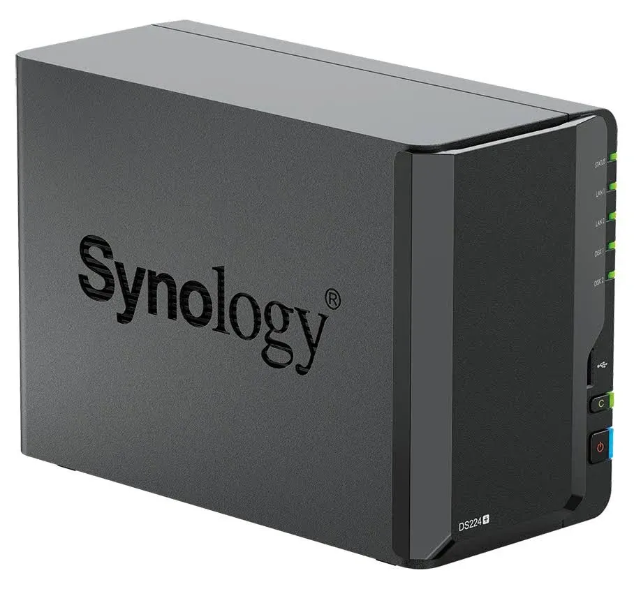 Synology DiskStation DS224+ 2 Bay NAS, Celeron J4125, 2GB