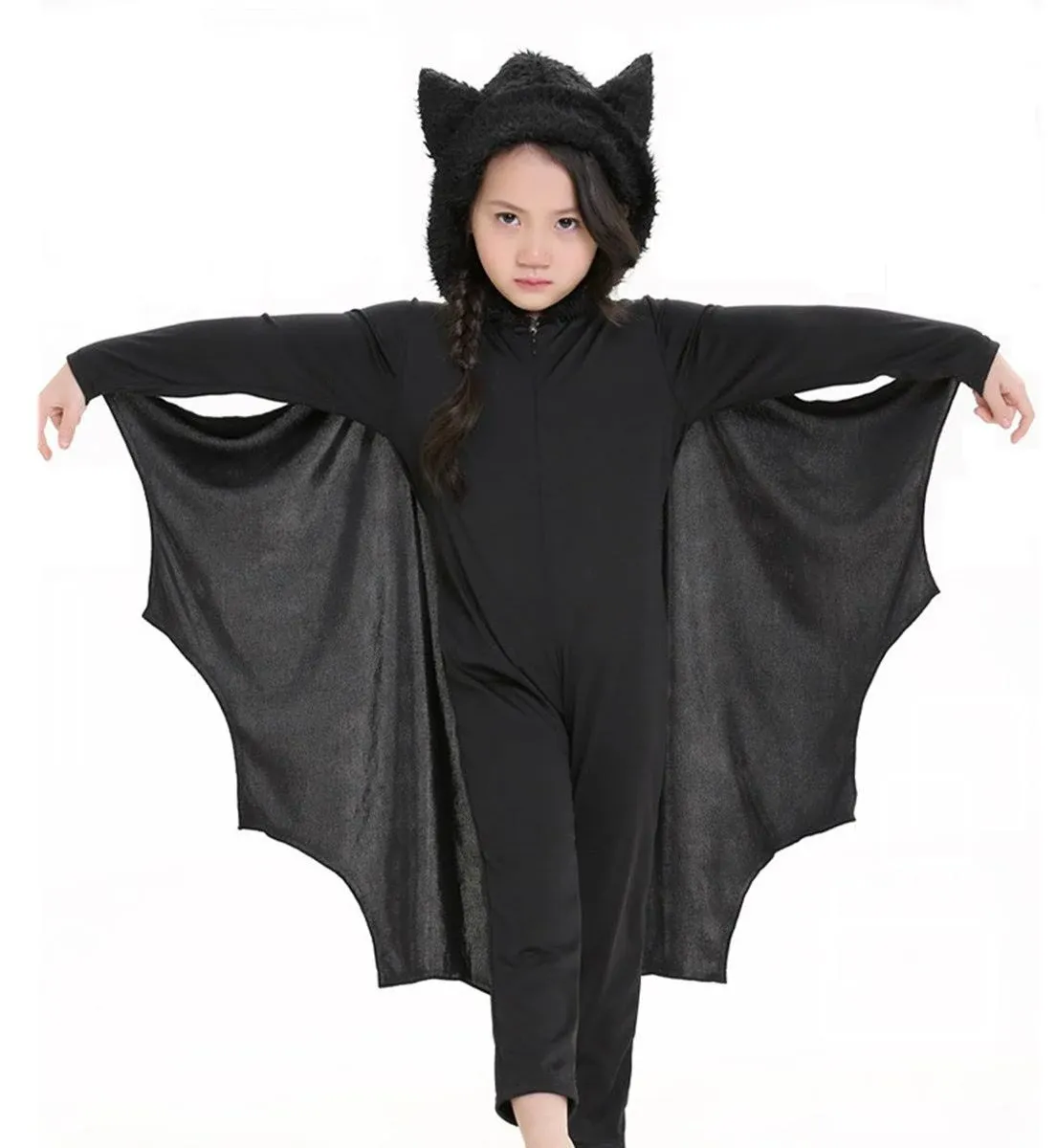 COOLJOY Kids Unisex Vampire Bat Costume, Jumpsuit Halloween Cosplay Costume ...