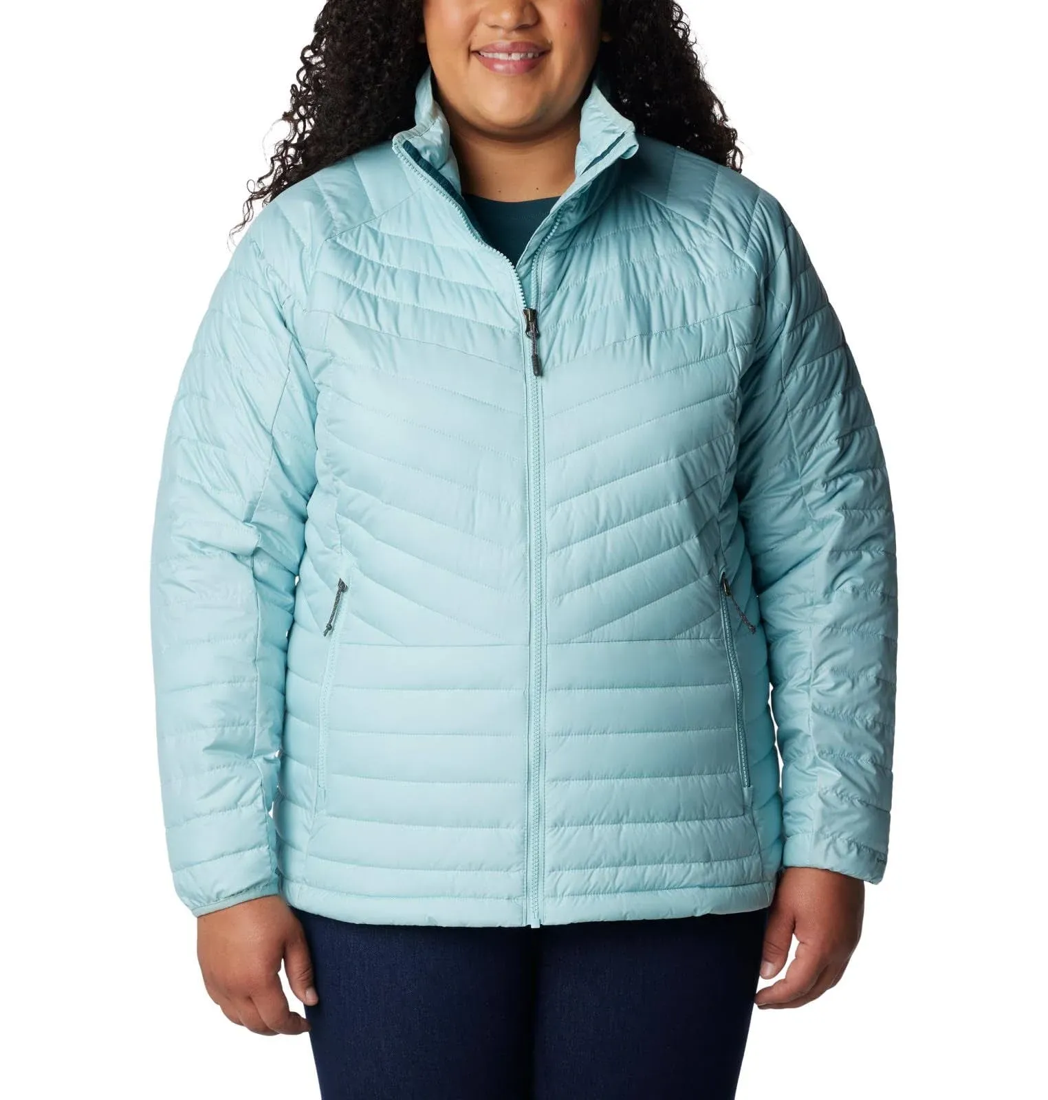 Columbia Women's Powder Lite II Full Zip Jacket - S - Blue