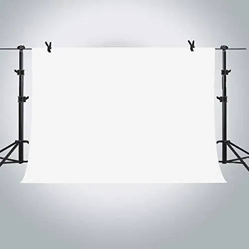 10x7ft White Photo Video Photography Background Studio Non-Woven Fabric Backdrop Screen PURME003