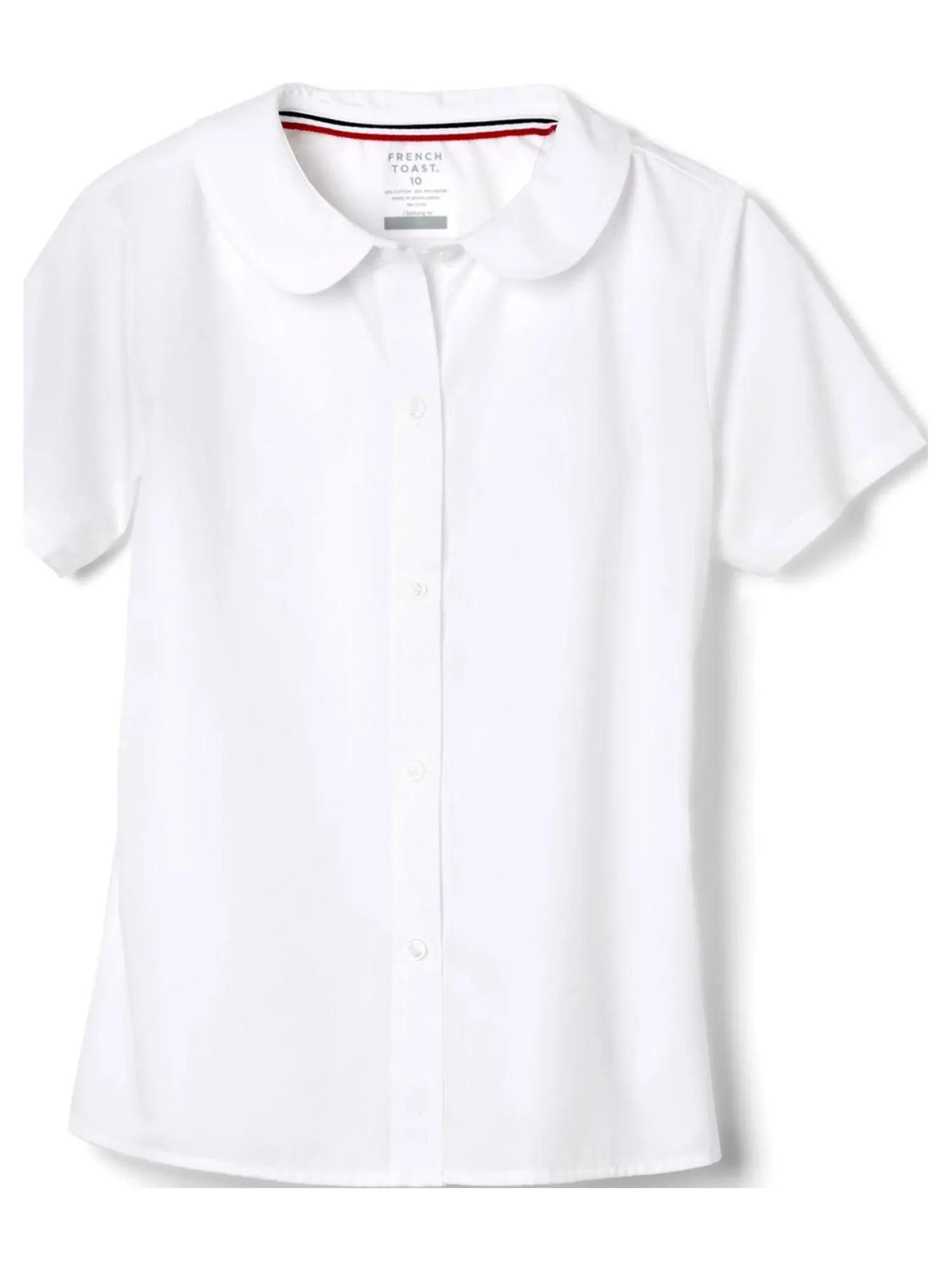 French Toast Girls School Uniform Short Sleeve Modern Peter Pan Collar Blouse