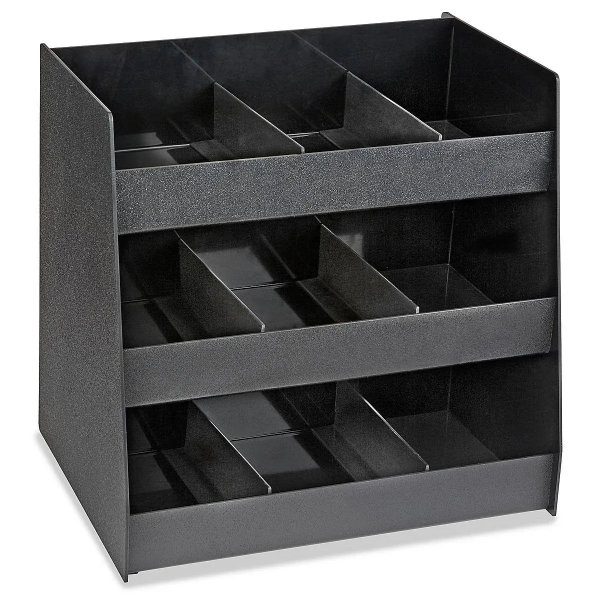 Vertiflex Commercial Grade Vertical Condiment Organizer, 14 1/2w x 11 3/4d x 15h, Black