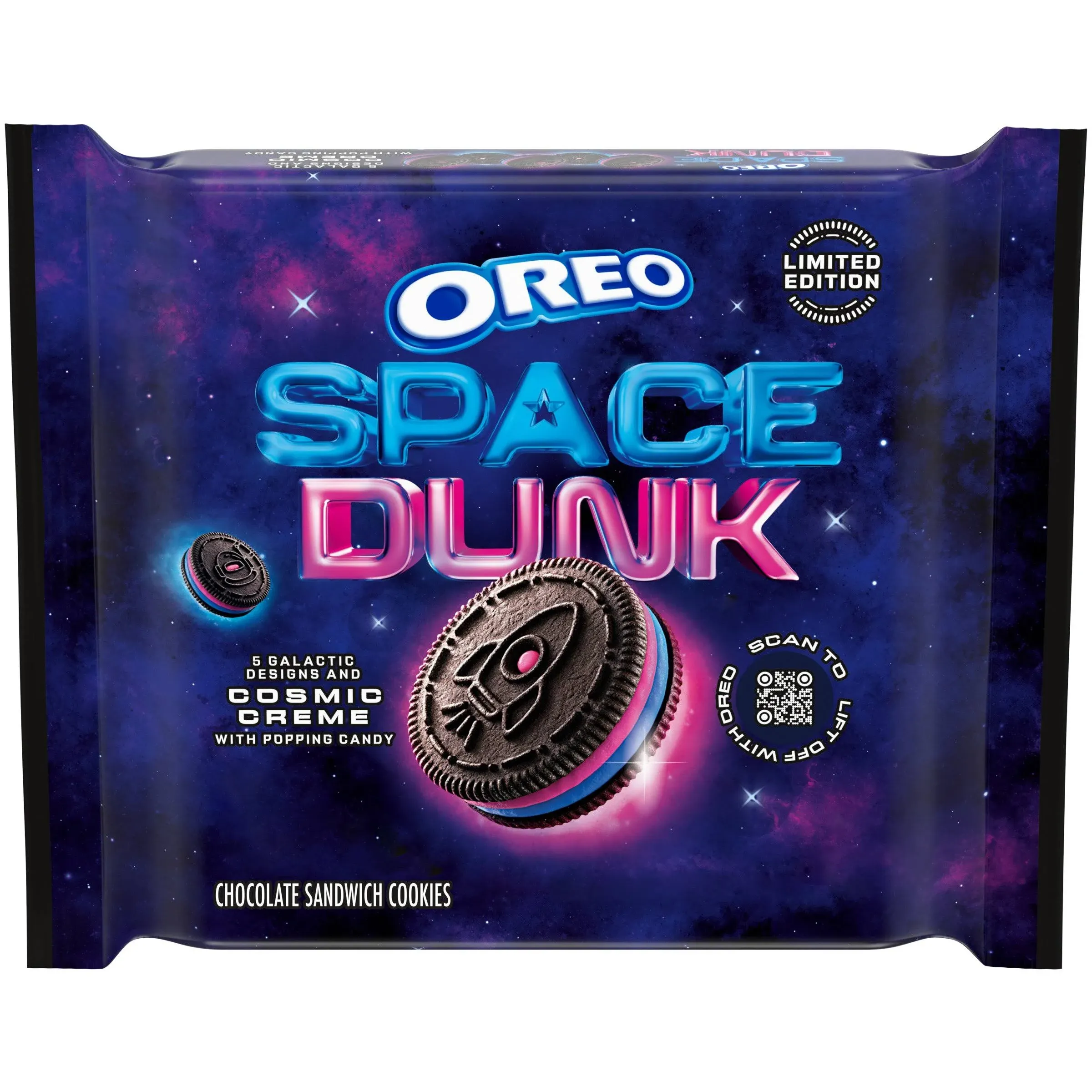 Oreo Space Dunk Cosmic Creme Sandwich Cookies, Chocolate (10.68 oz)