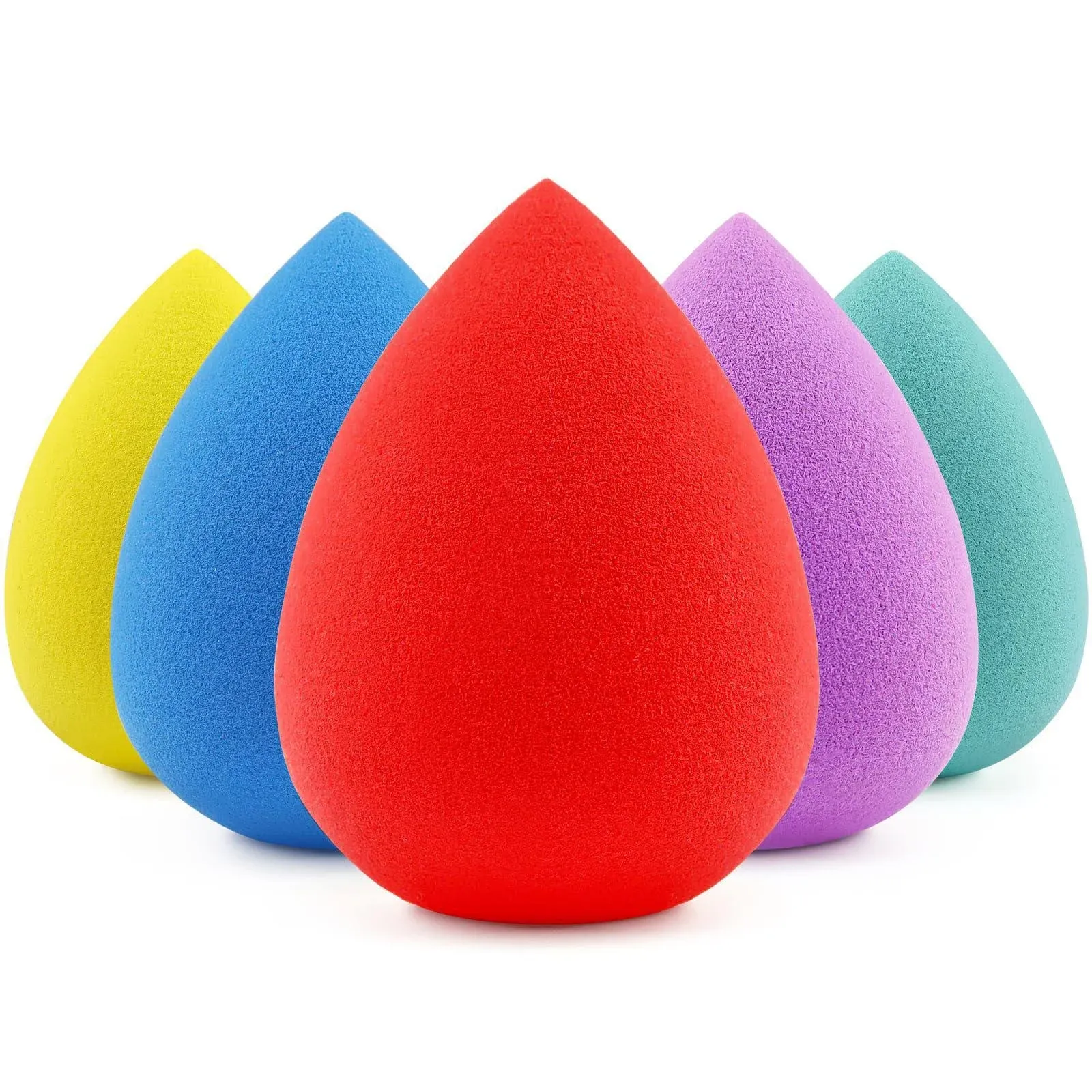 Beakey 5 Pcs Makeup Sponge Set Blender Beauty Foundation Blending Sponge, for