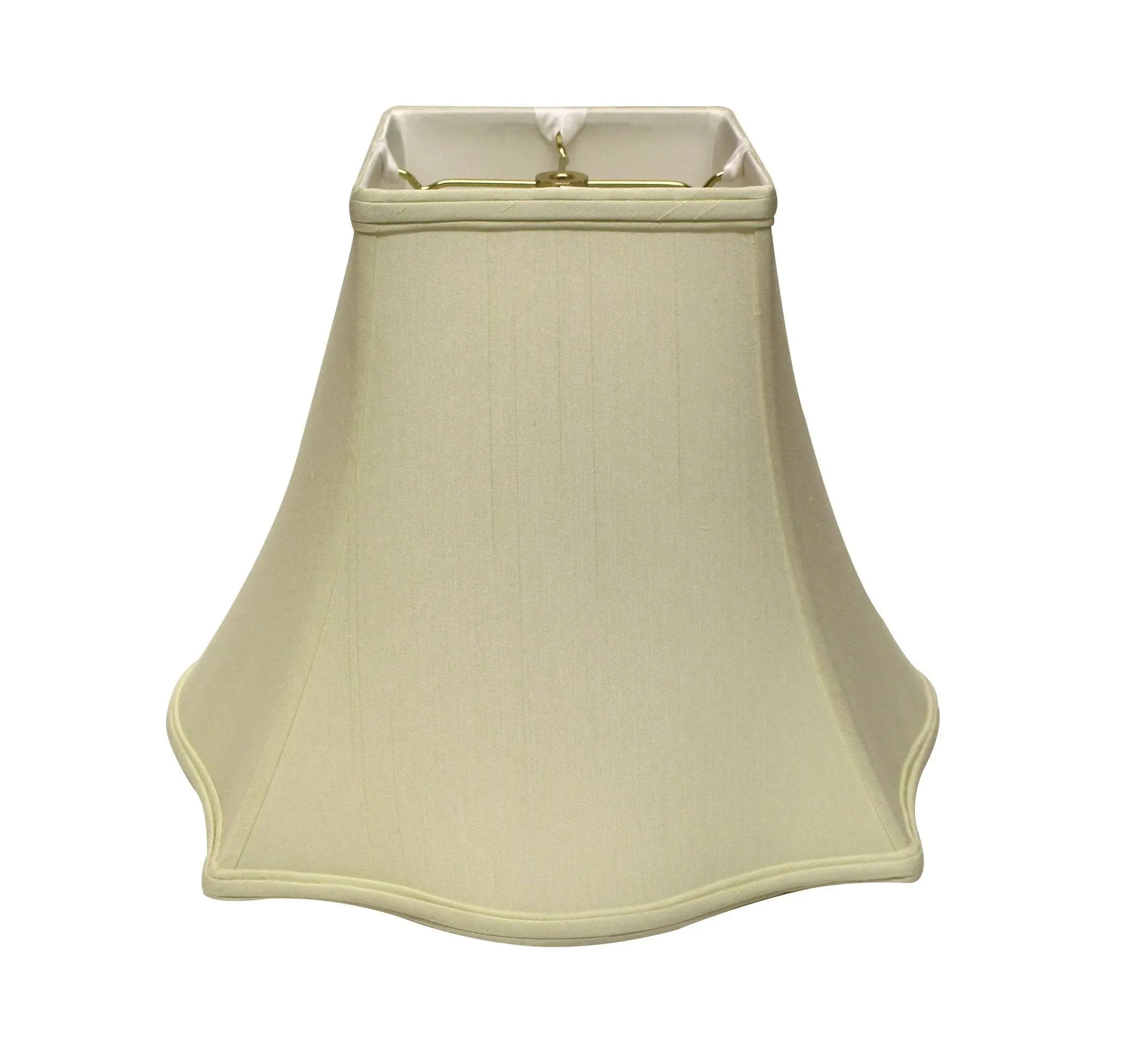 14" Ivory Premium Square Monay Shantung Lampshade