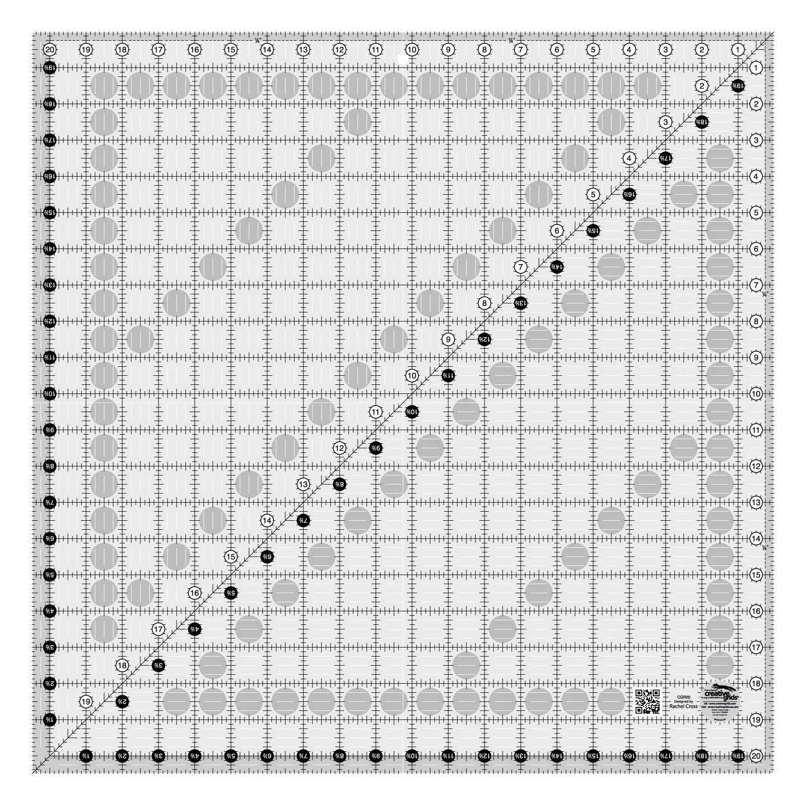 Creative Grids Quilt Ruler 20.5" Square