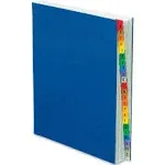 Expanding Desk File, 23 Dividers, Alpha Index, Letter Size, Blue Cover