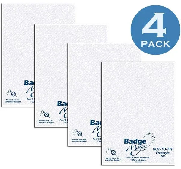 Badge Magic Cut to Fit Freestyle Patch Adhesive Kit - 4 Pack