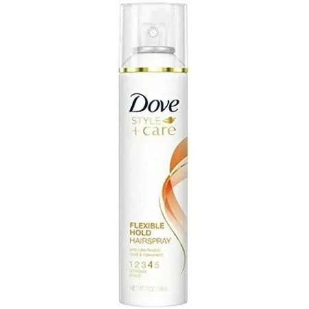 Dove Style + Care Flexible Hold Hairspray, Strong Hold 7 oz (Pack of 5)