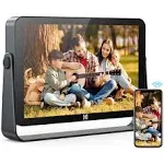 KODAK 10.1-inch WIFI Digital Photo Frame, 1920x1200 G+G IPS Touch Screen, Portable, Gift for Loved One, Supports Only 2.4GHz Wi-Fi, Gray