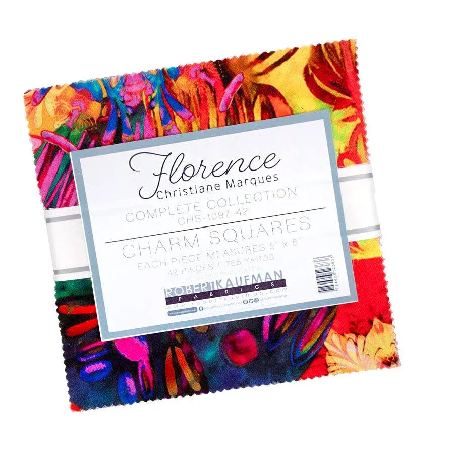 Robert Kaufman Fabrics Florence Christiane Marques Charm Squares