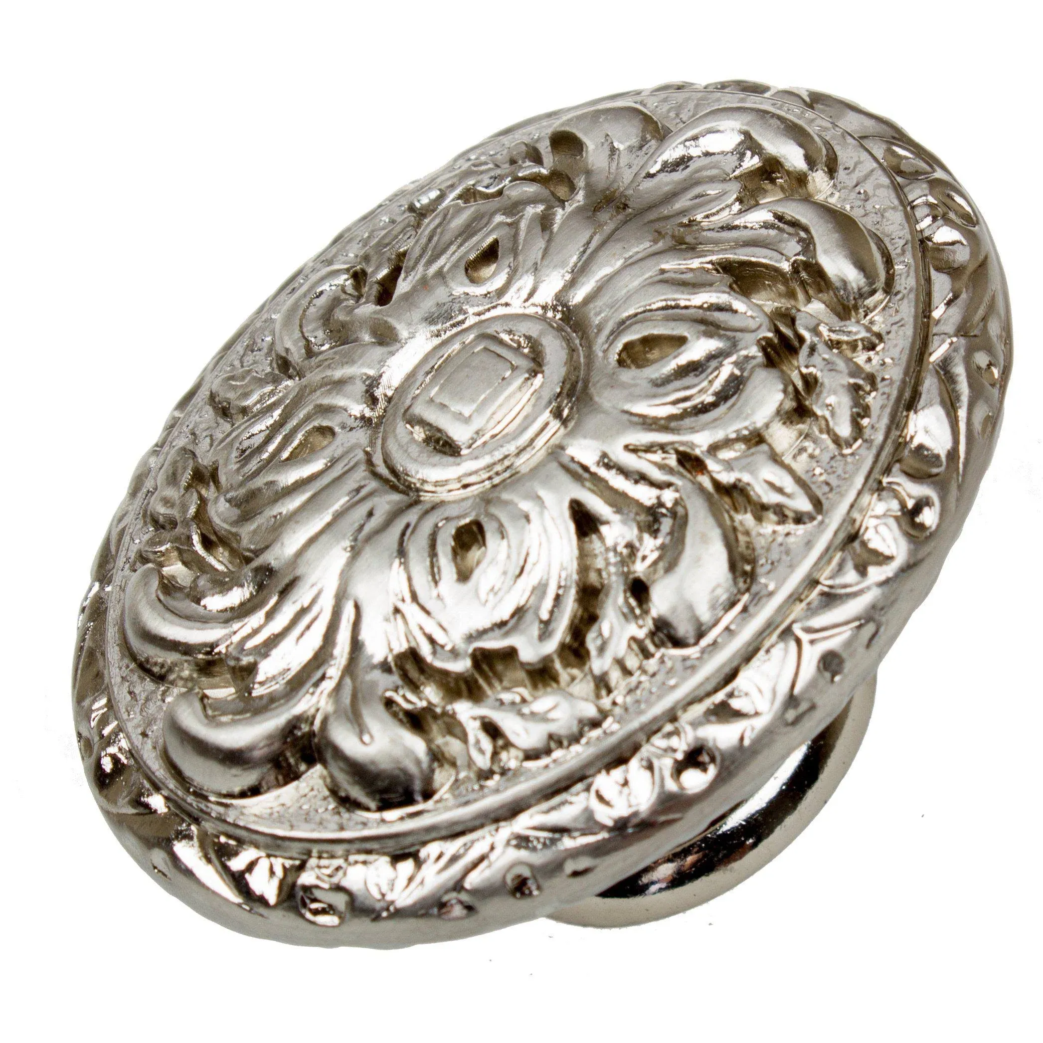 GlideRite 2 in. Old World Ornate Oval Cabinet Knob