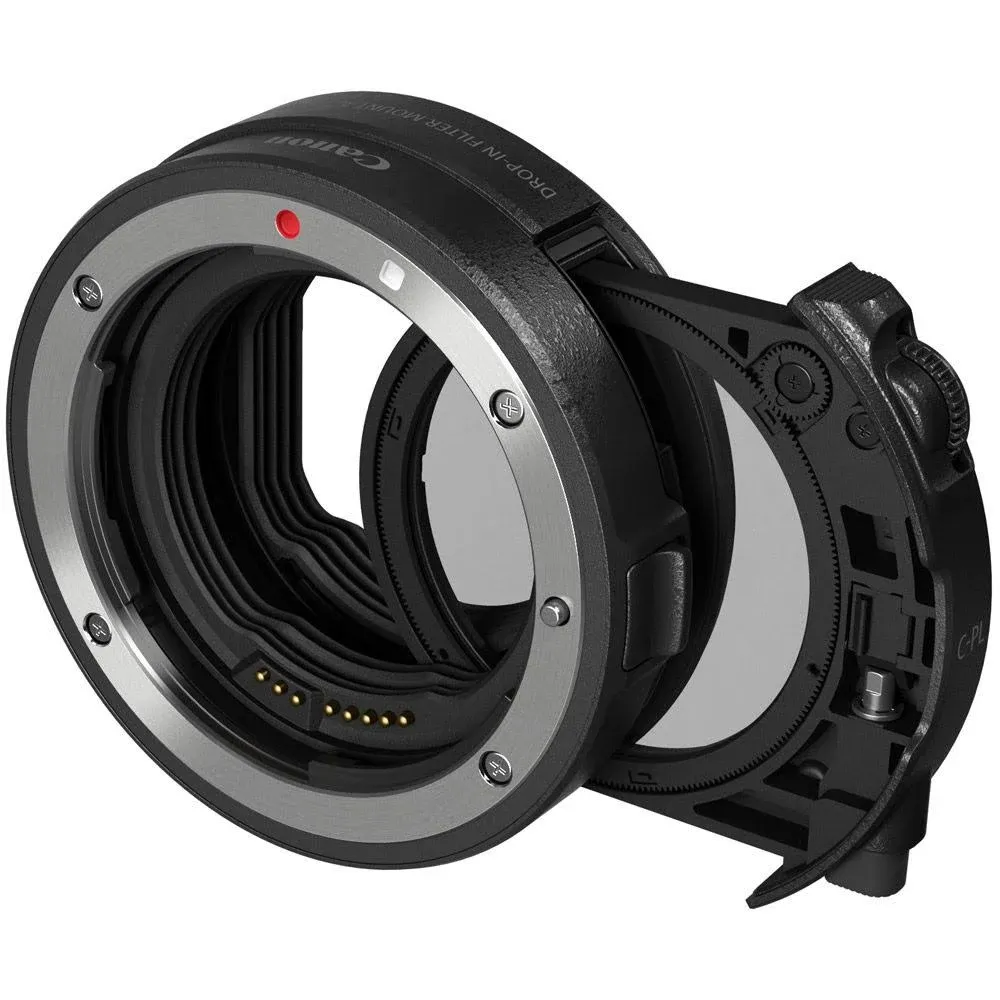 Canon Drop-In Filter Mount Adapter EF-EOS R with Circular Polarizing Filter