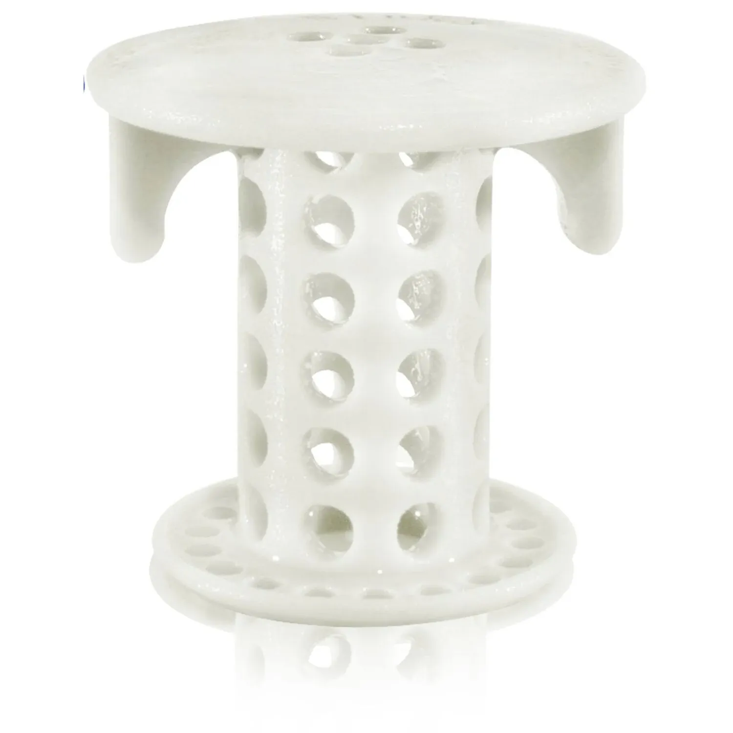 SinkShroom White Silicone Grate Drain Hair Catcher