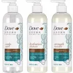 Dove Amplified Textures Shampoo, Conditioner, Leave in Conditioner with Coconut Milk, Aloe, and Jojoba 3 Count for Coils