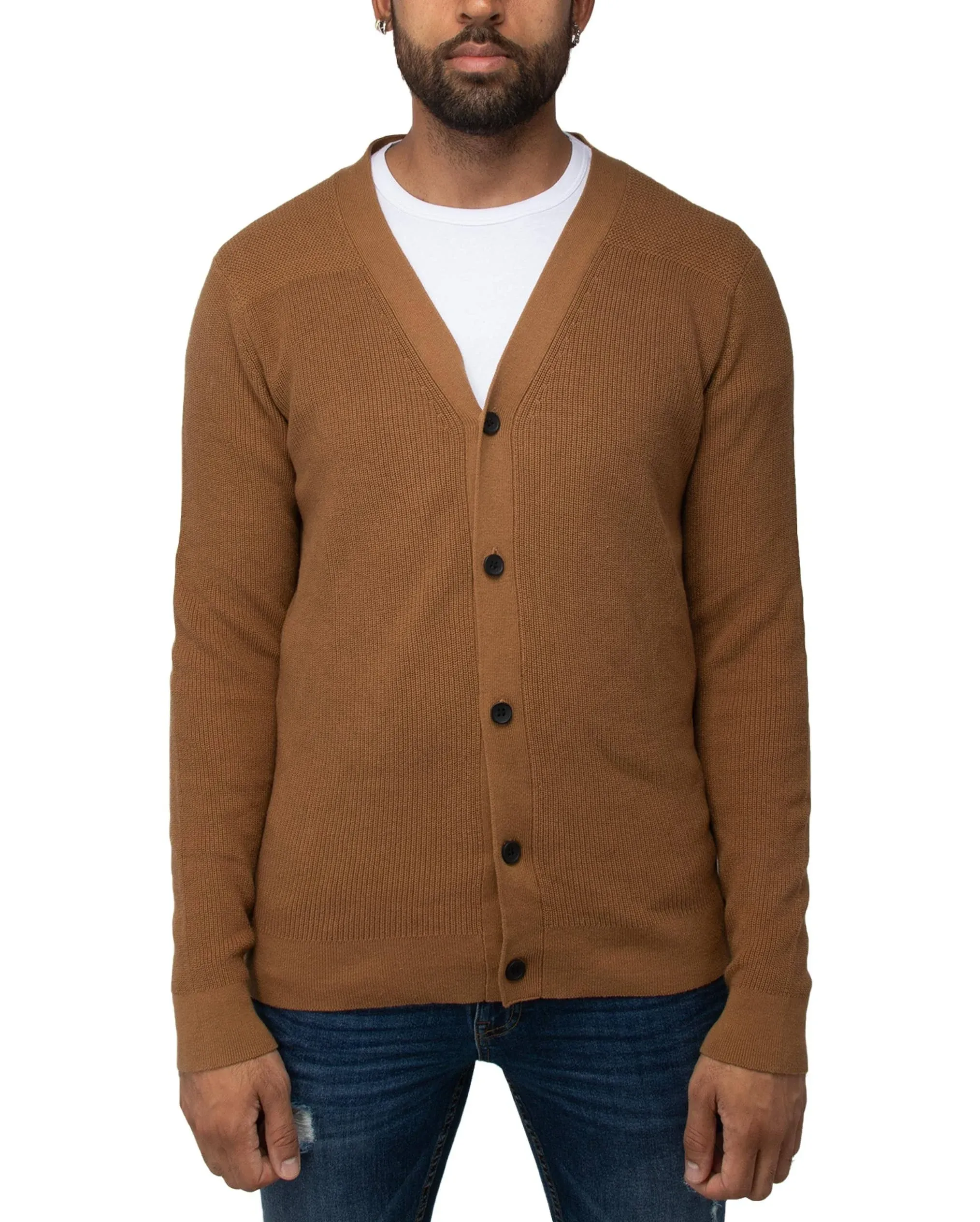 X RAY Men's Cotton Cardigan Sweater