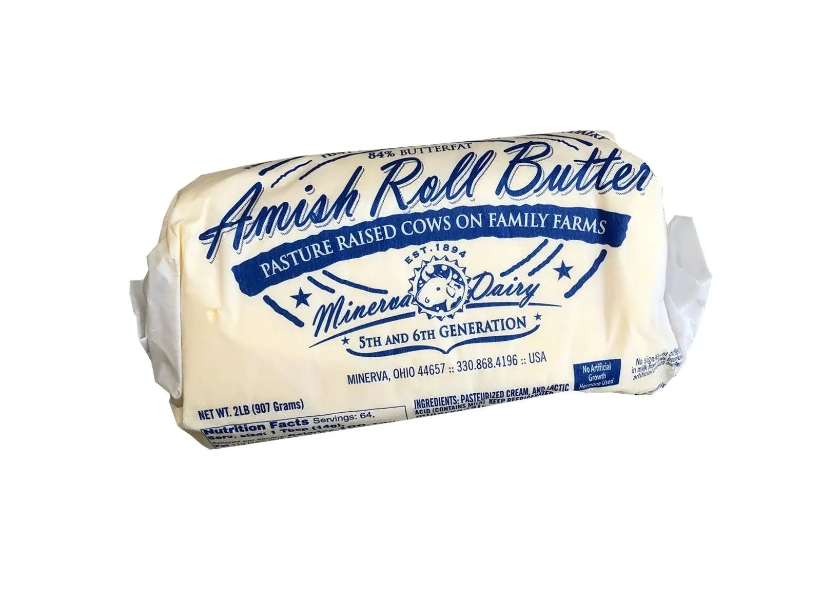 Minerva Amish Unsalted Butter Roll