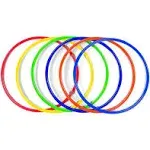 20 6-Color Plastic Ring Obstacle Course Set - 6 Pc.