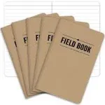 Elan Publishing ELAN-FN-003A Field Notebook, 3.5&#034; x 5.5&#034;, Lined Memo Book, Kraft