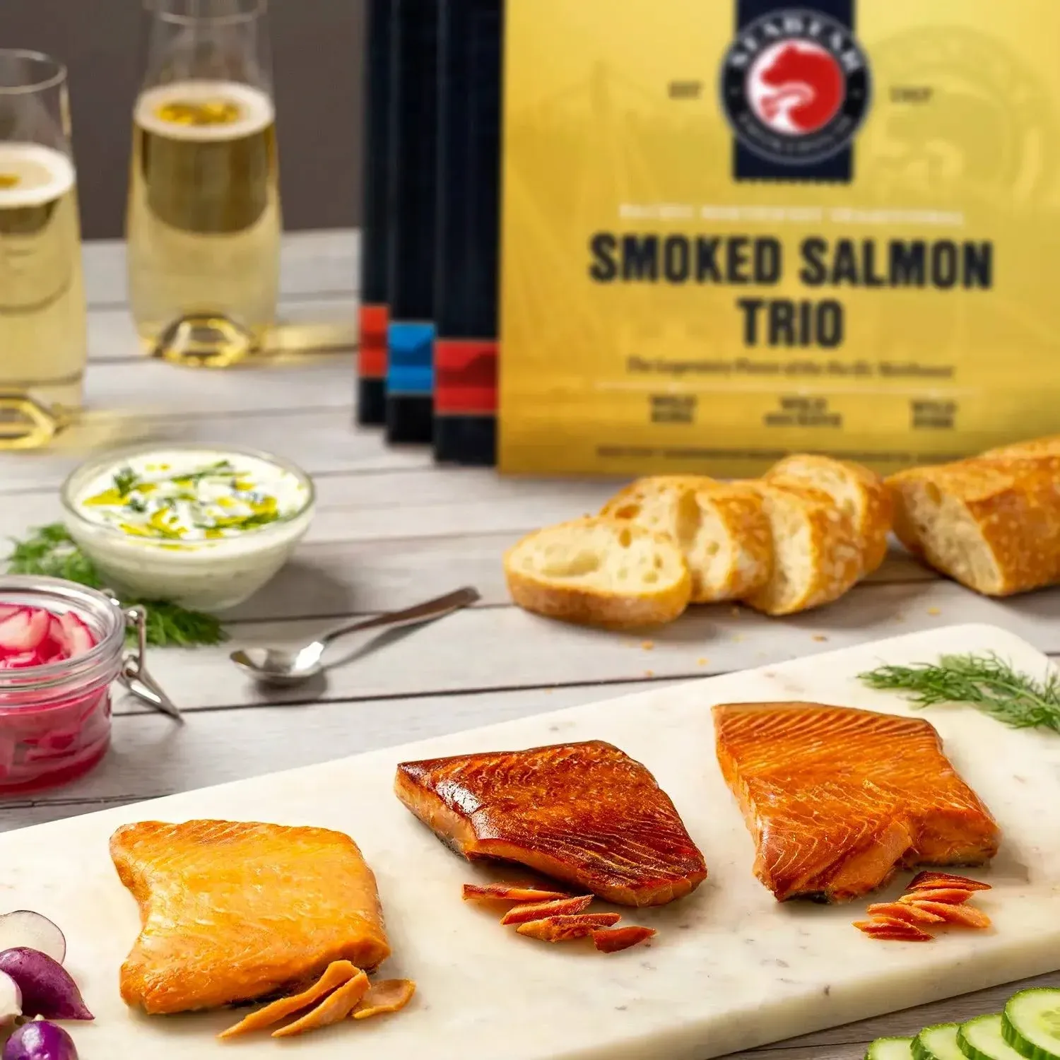 SeaBear - Smoked Wild Salmon Trio Gift Box