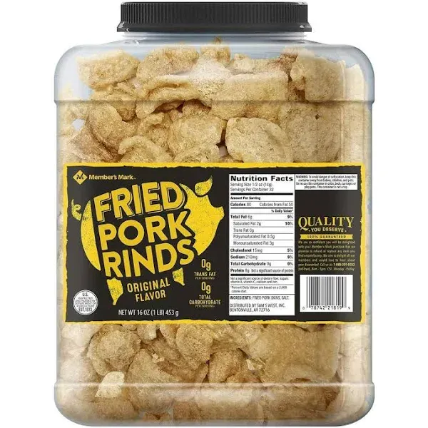 Member's Mark Original Fried Pork Rinds 16 Oz. A1