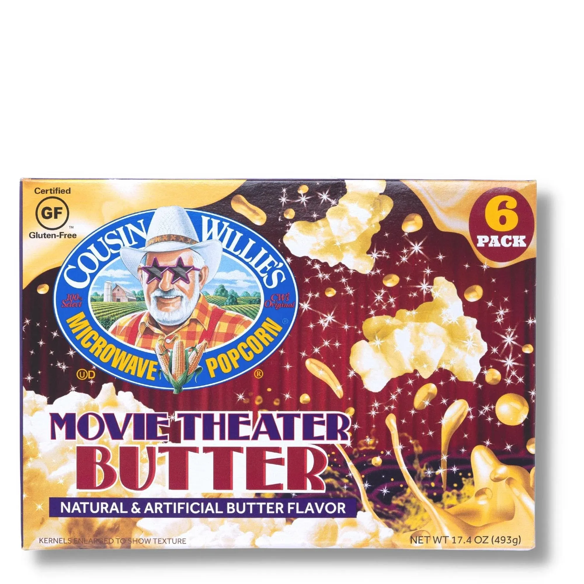 Cousin Willie's Microwave Popcorn Movie Theater Butter