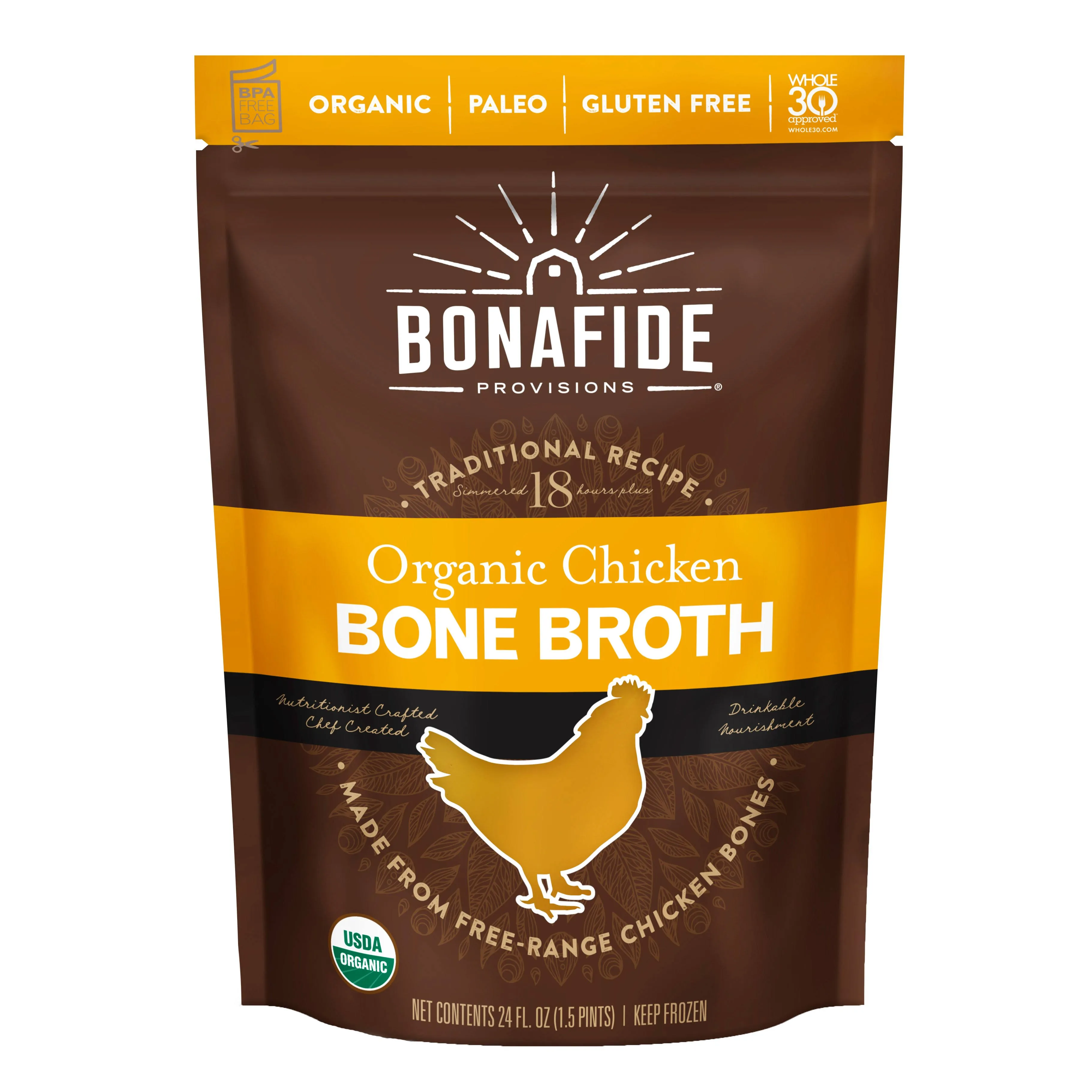 Bonafide Provisions Bone Broth, Organic, Chicken