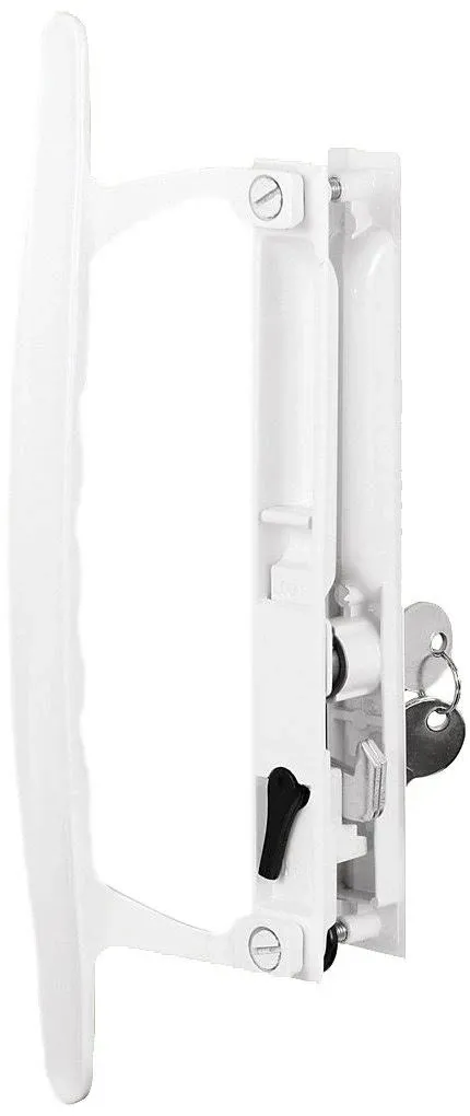 Prime-Line Products C 1197 Sliding Glass Door Handle Set, 6-5/8 in., Diecast, Hook Style, Flush (Single Pack)