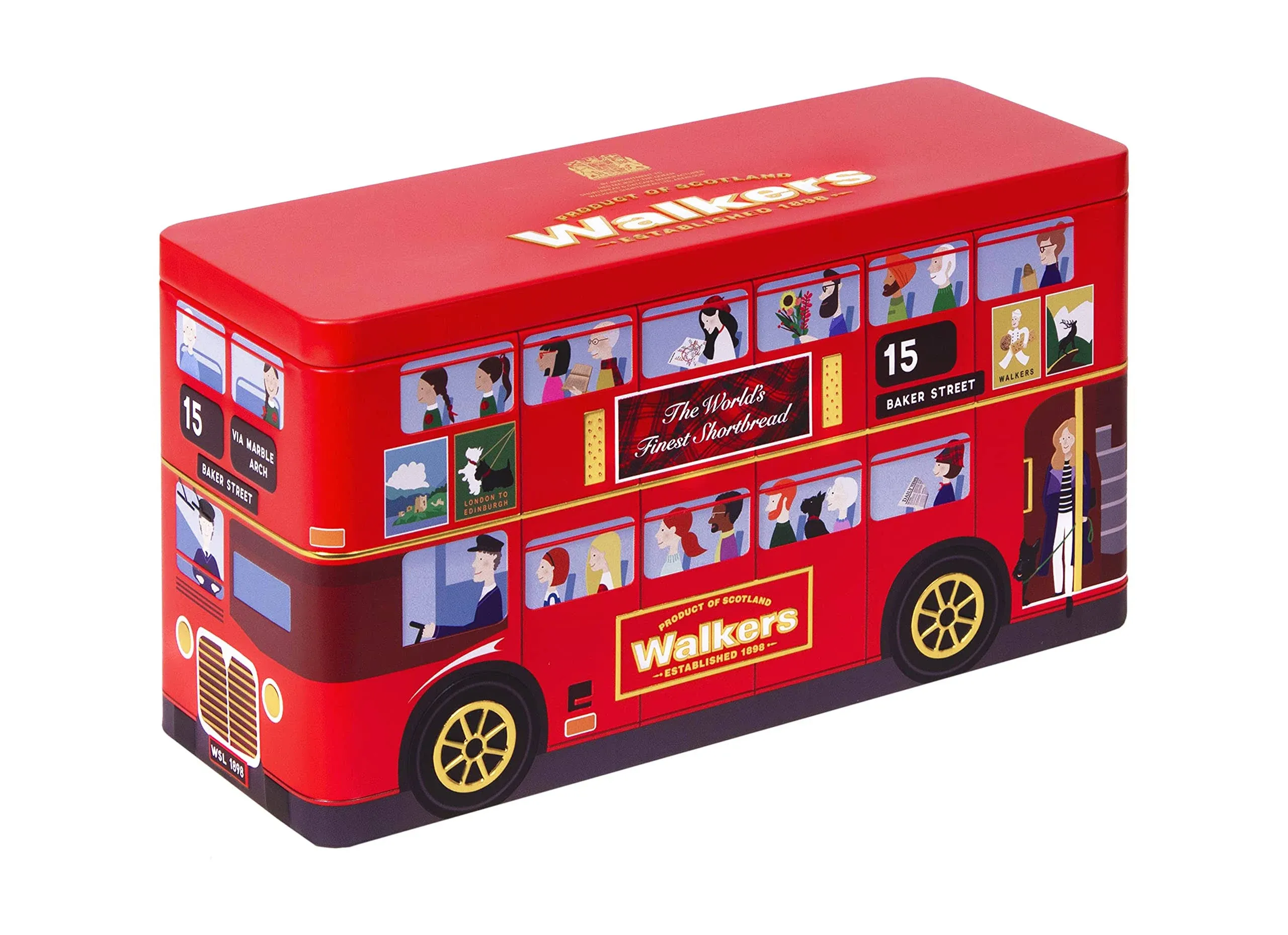 Walkers London Bus All-Butter Shortbread Tin 250g