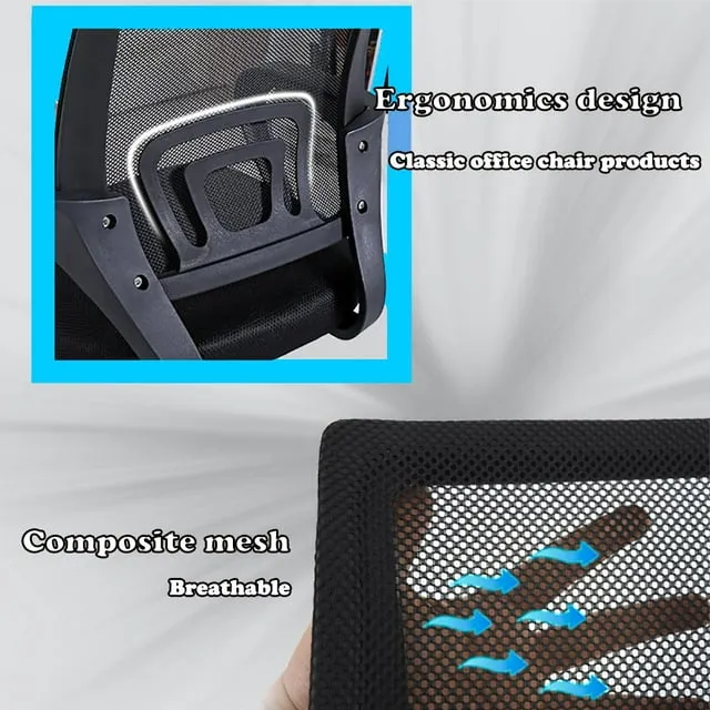 Silla de oficina Silla de escritorio ergonómica Silla con malla para computadora ...