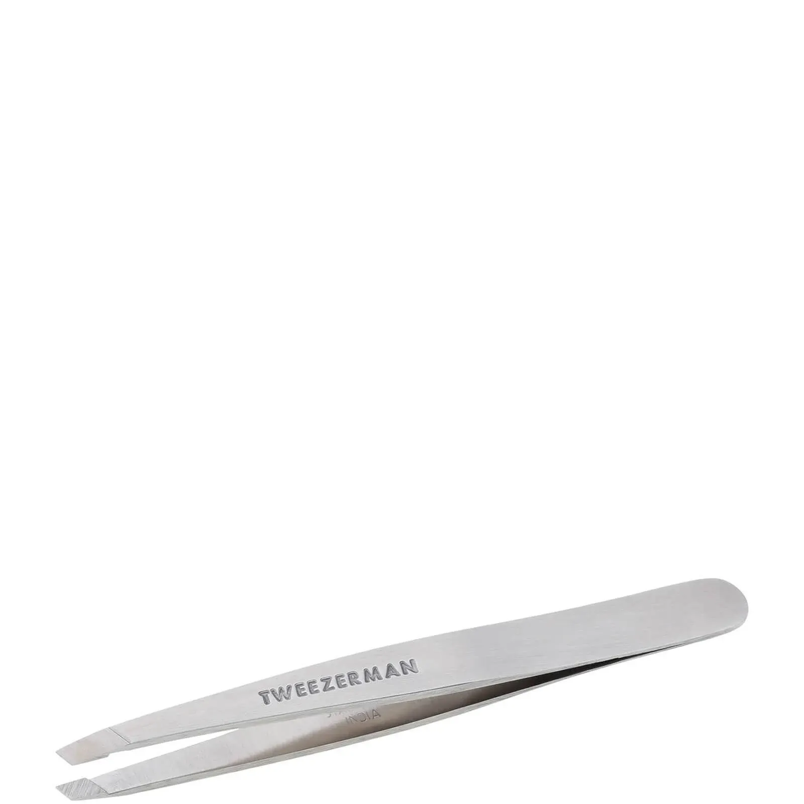 Tweezerman Mini Slant Stainless Steel Tweezer, Silver