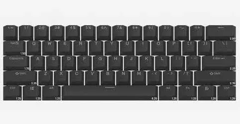 Drop Black Shine Through Keycap Set MDX-34629-1