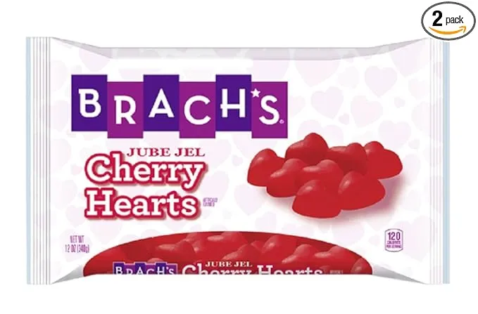 Brach's Jube Jel Cherry Hearts 2 Pack