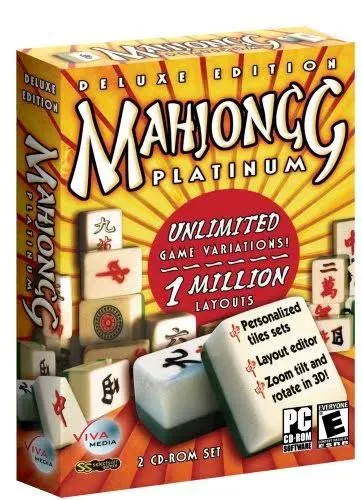 Mahjongg Platinum: Deluxe Edition Pc New Sealed Retail Box XP 1 Million Layouts