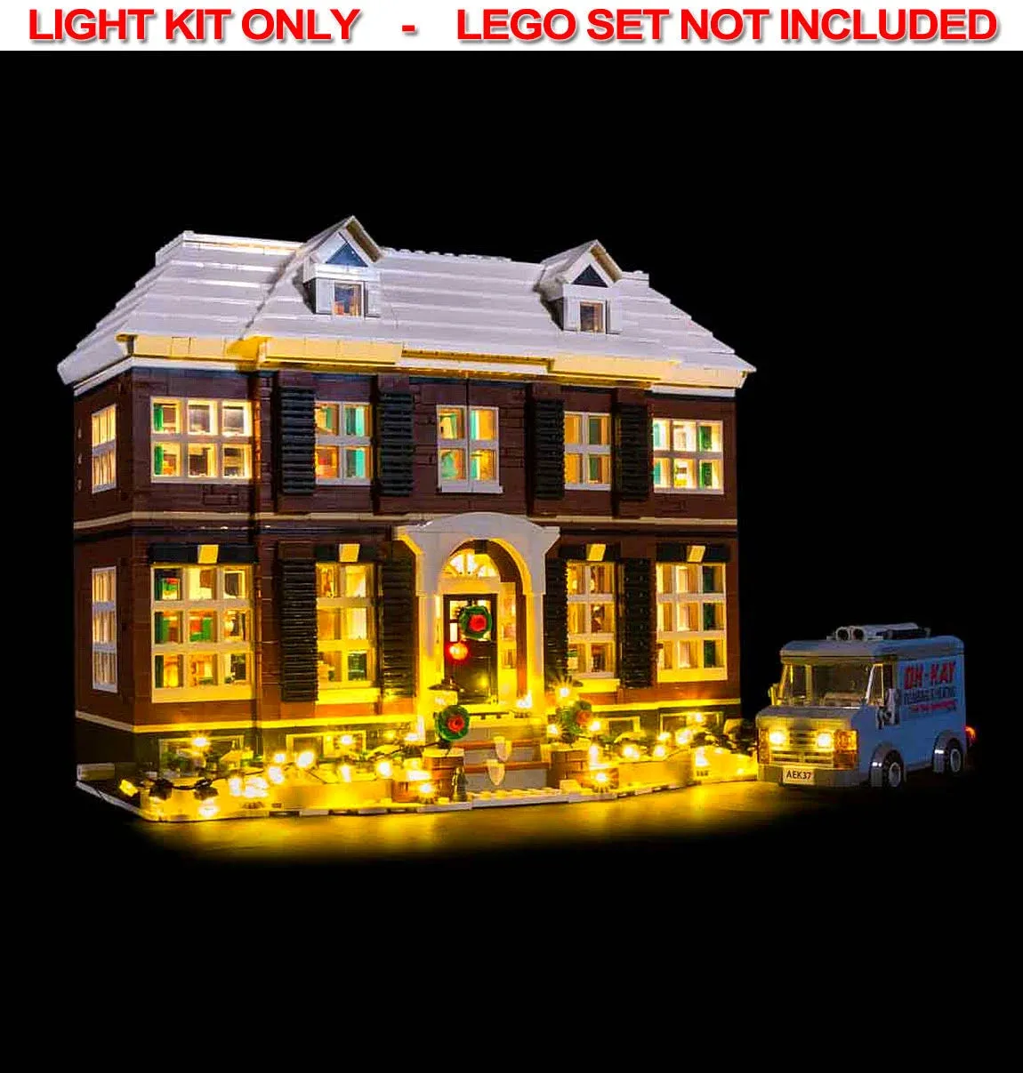 High Quality Light LED Lighting Kit for 21330 Ideas Home Alone House, New~~