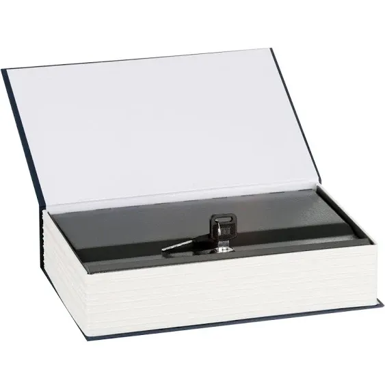 Stalwart Lock Box Diversion Book Safe with Key Lock, W200017