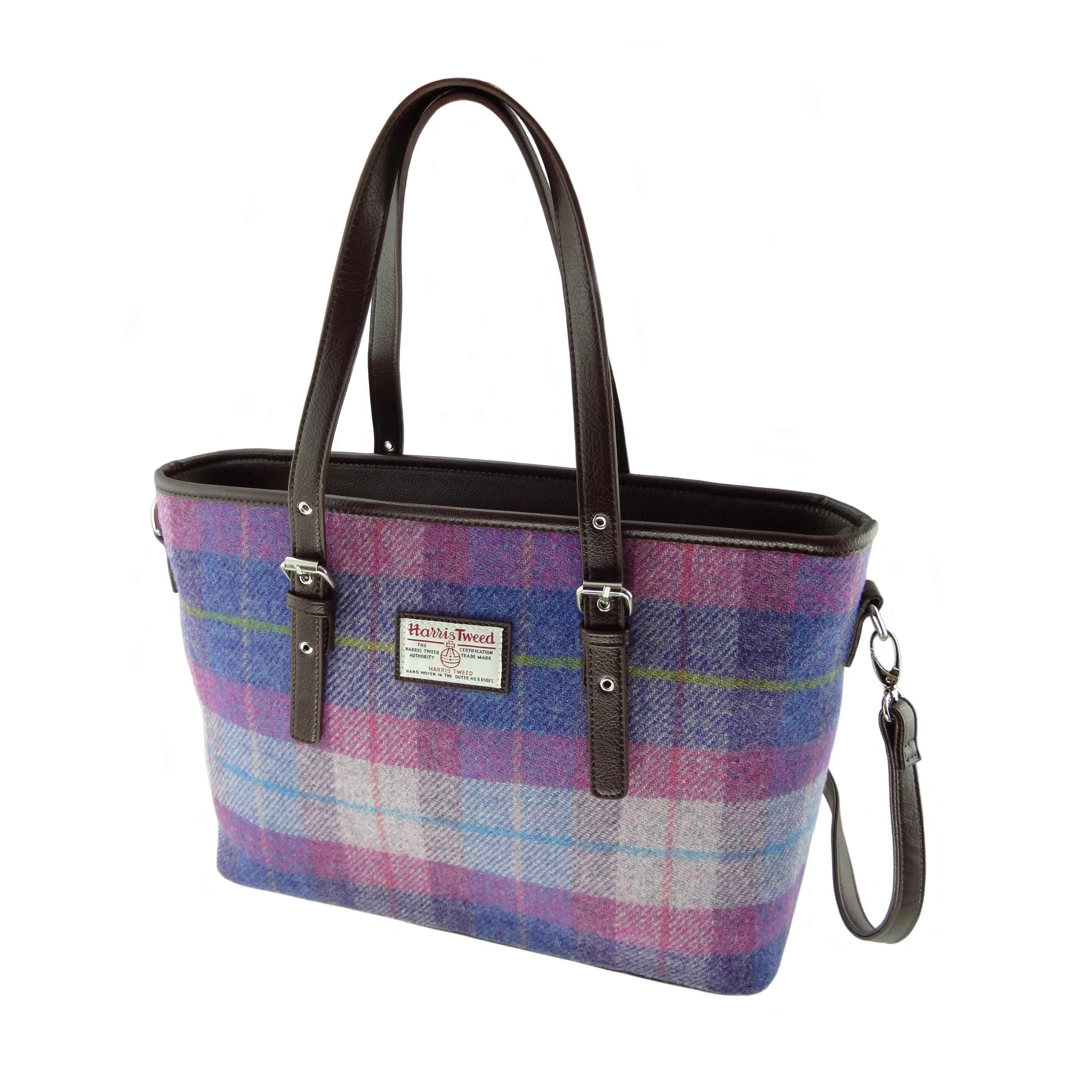 TARTAN TWEEDS Harris Tweed Large Tote Bag Spey LB1028