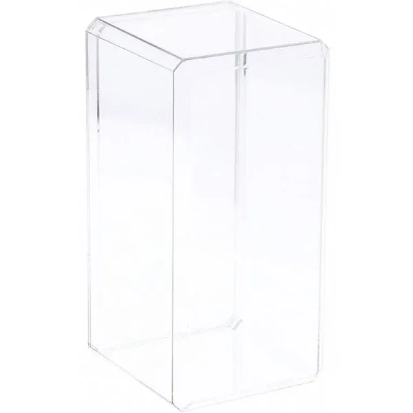 Pioneer Plastics 094C Clear Plastic Beveled Edge Display Case, 4.375" W x 4.125" D x 9" H (FOR 8 inch Dolls) (Mailer Box)